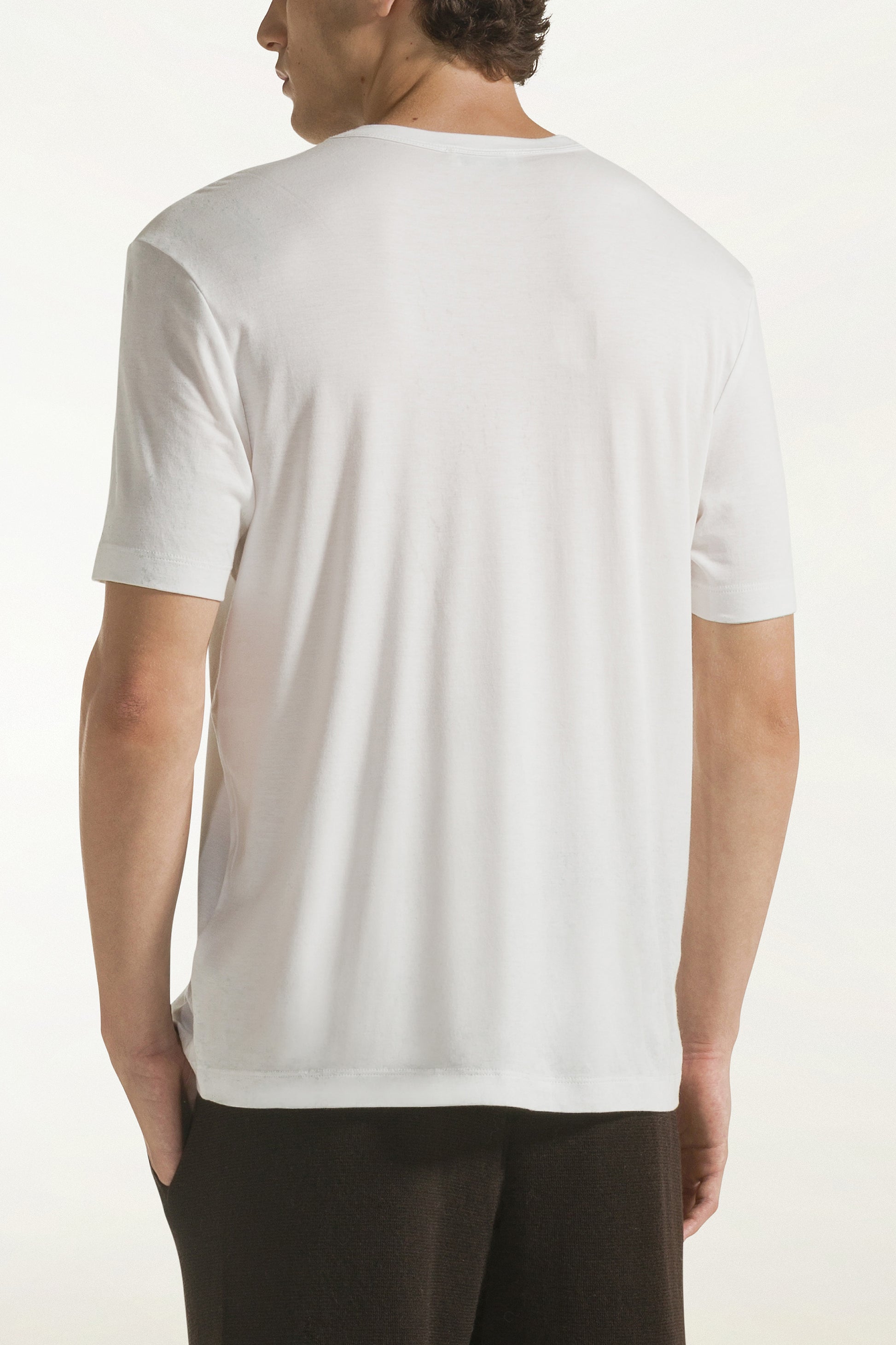 White cotton T-shirt | PIACENZA 1733