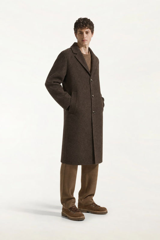 Cappotto in cashmere color marrone | PIACENZA 1733